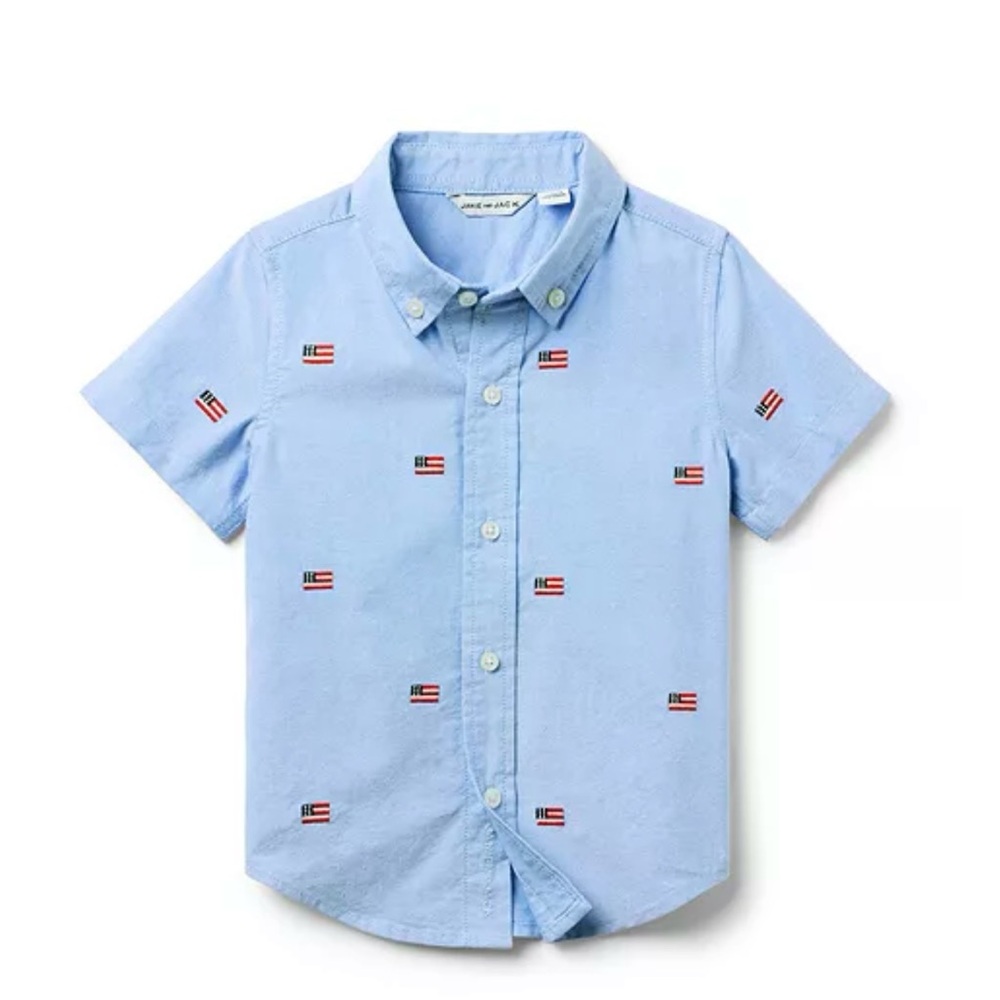 Jane and Jack American Flag Shirt